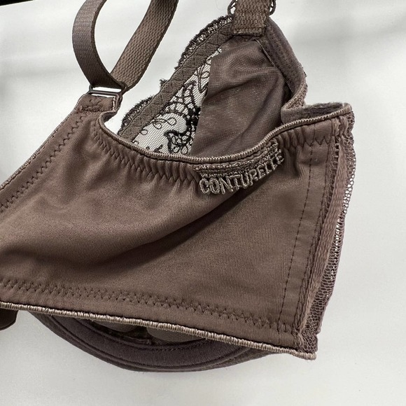 Conturelle Unlined Wired Full Lace Cups Adjustable Straps Lingerie Women's 34D - Picture 3 of 8